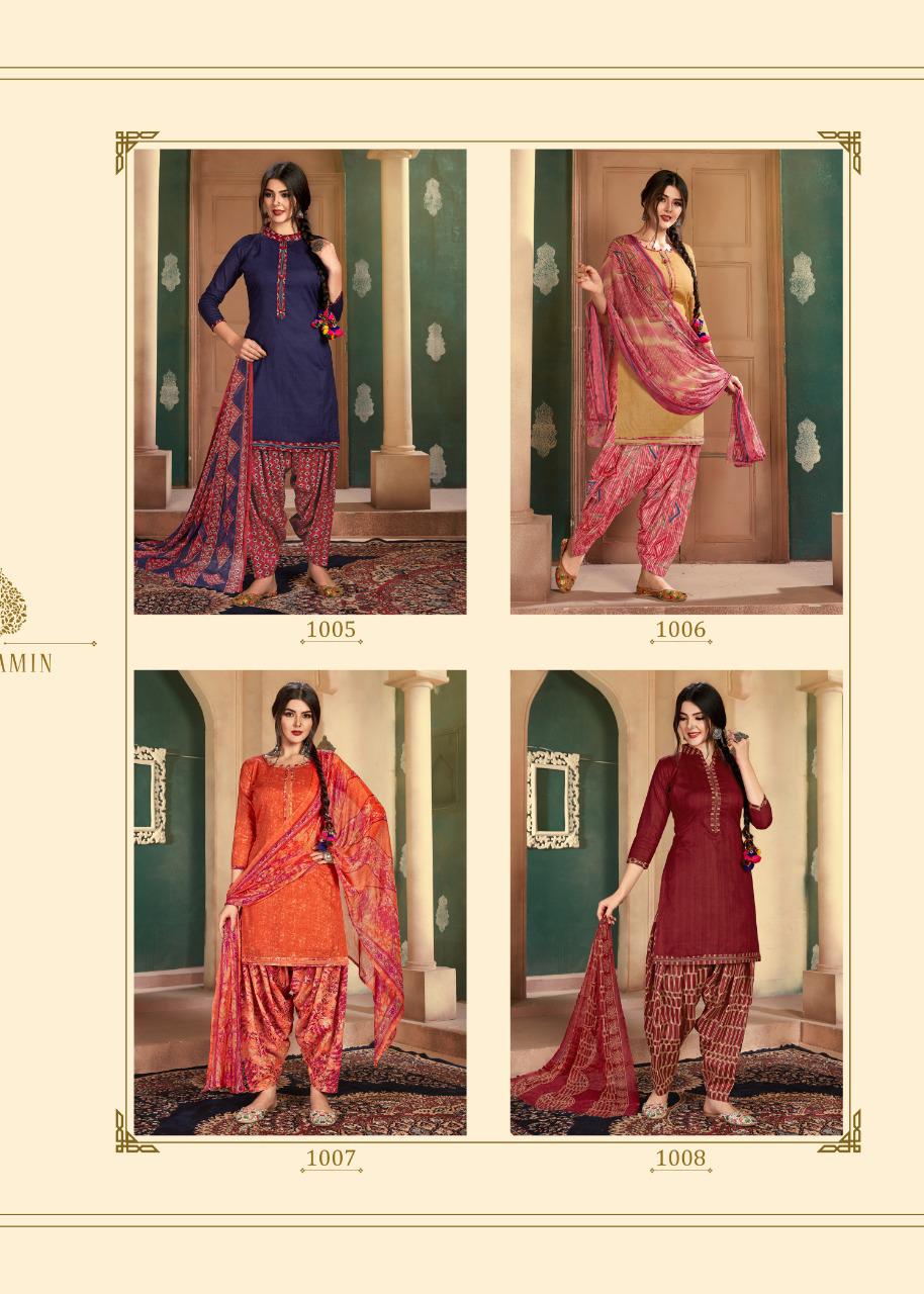 Patiyala House 1 Pure Cambric Cotton Running Wear Dress Material